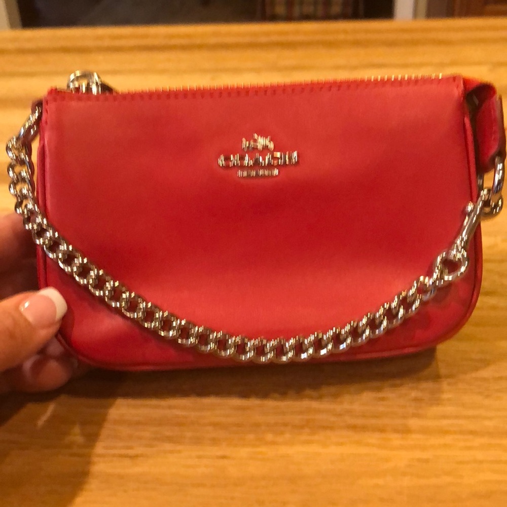 Coach Leather wristlet
